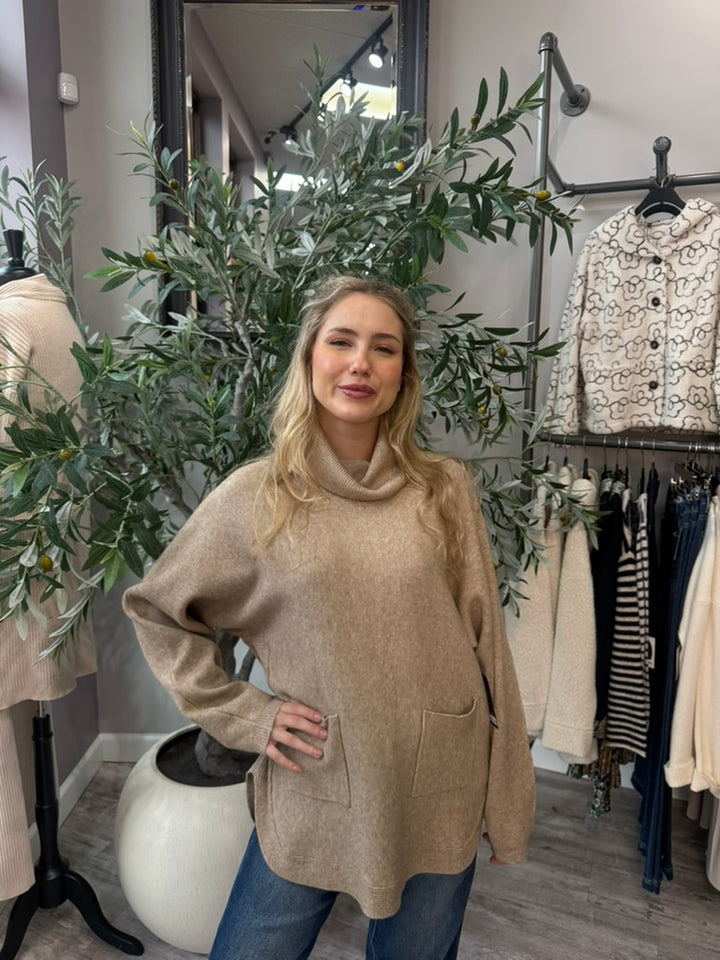 Aprés Cowl Neck Pullover