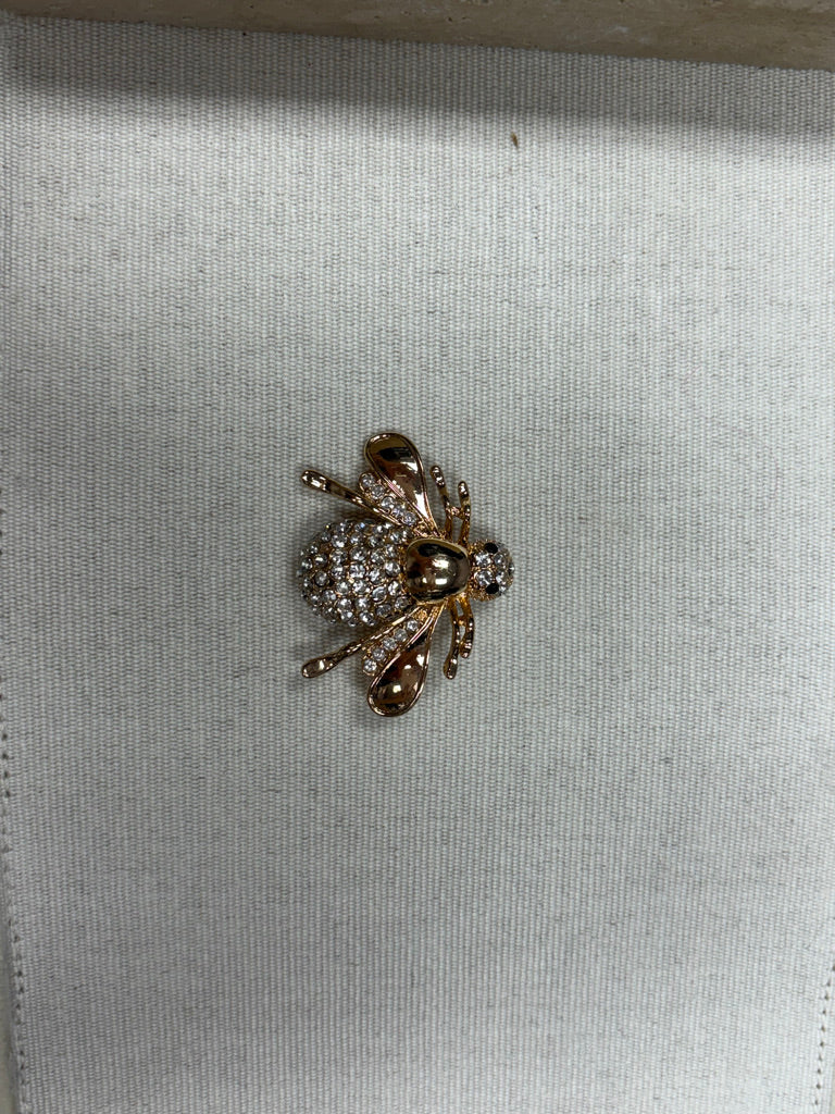 Rhinestone Bee Shoe Charm