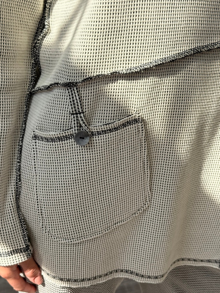 Contrast Cowl Tunic