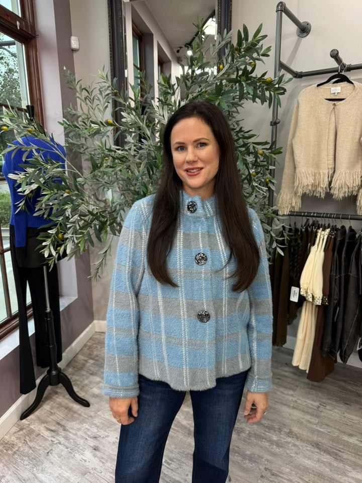 Blue Hour Plaid Jacket