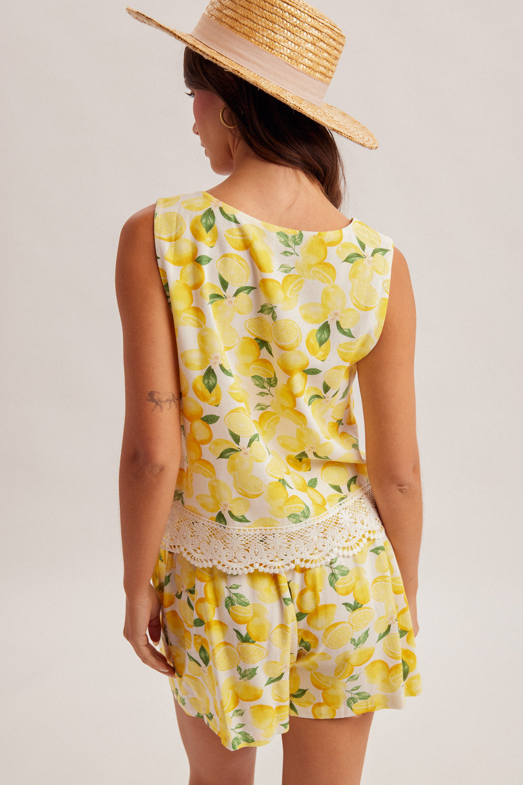 Lemon Squeeze Crochet Tank