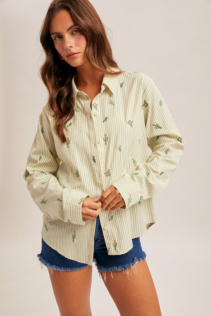 Cactus Country Button Down