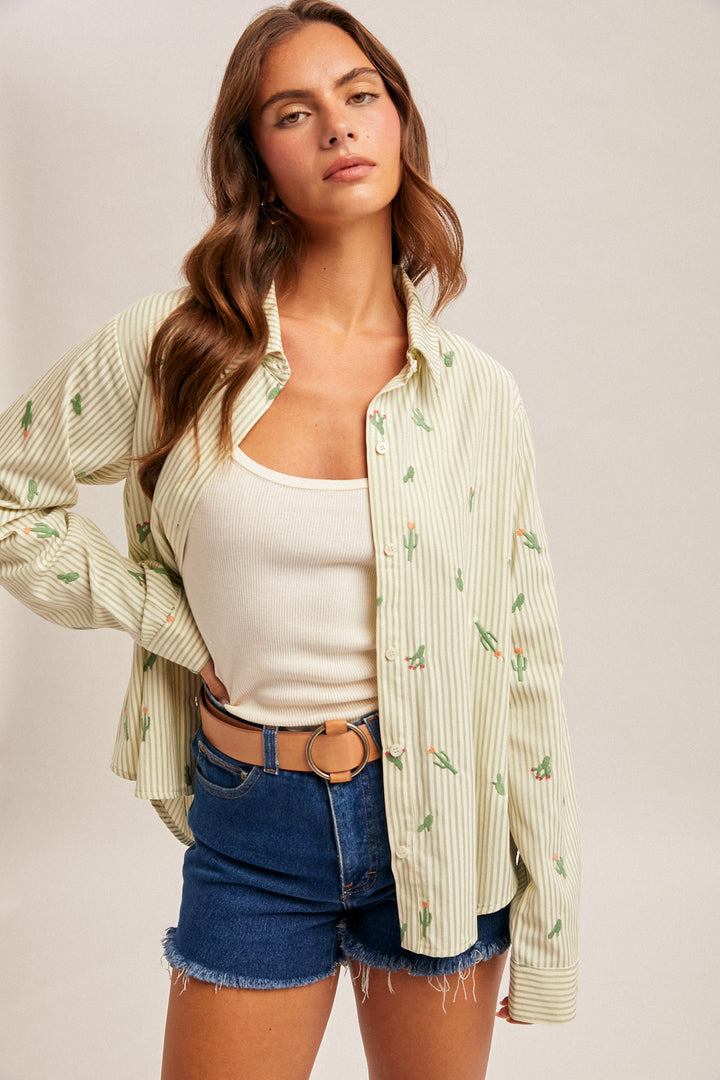 Cactus Country Button Down