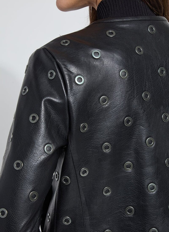 Orbit Noir Vegan Leather Jacket