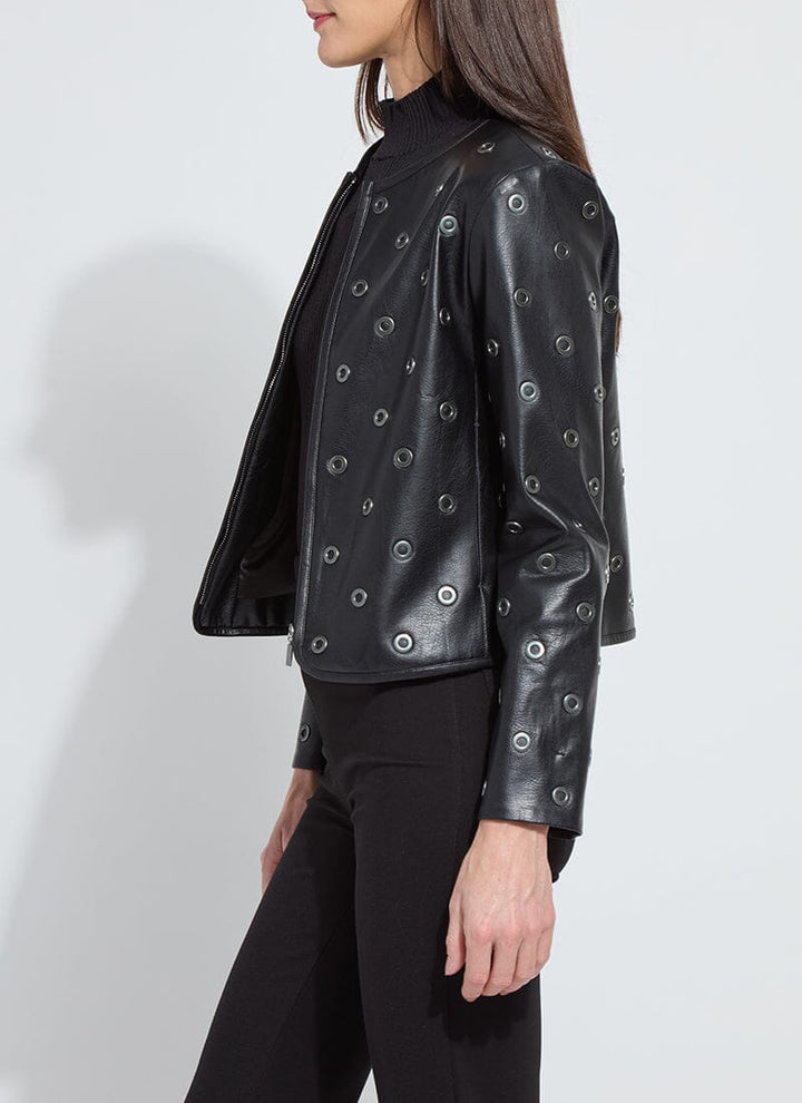 Orbit Noir Vegan Leather Jacket