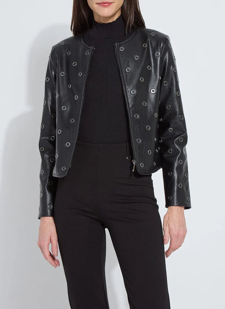 Orbit Noir Vegan Leather Jacket