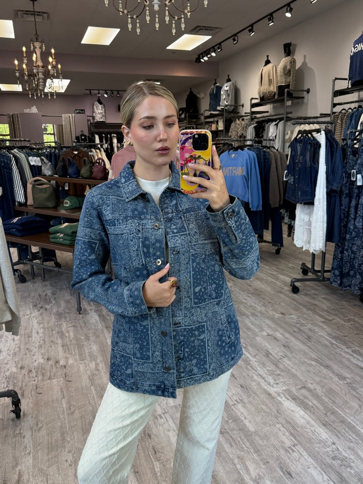 Paisley Denim Jacket
