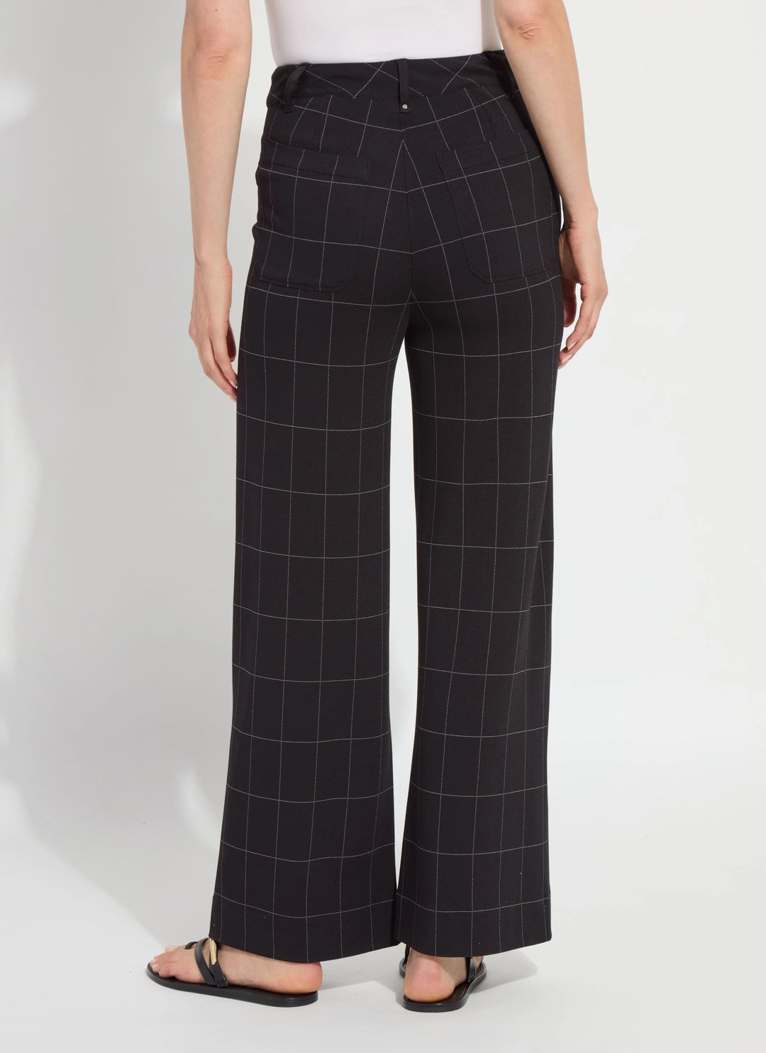 Erin Checked Ponte Pant
