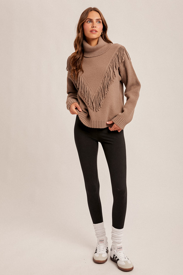 Fallon Fringe Sweater, Final Sale