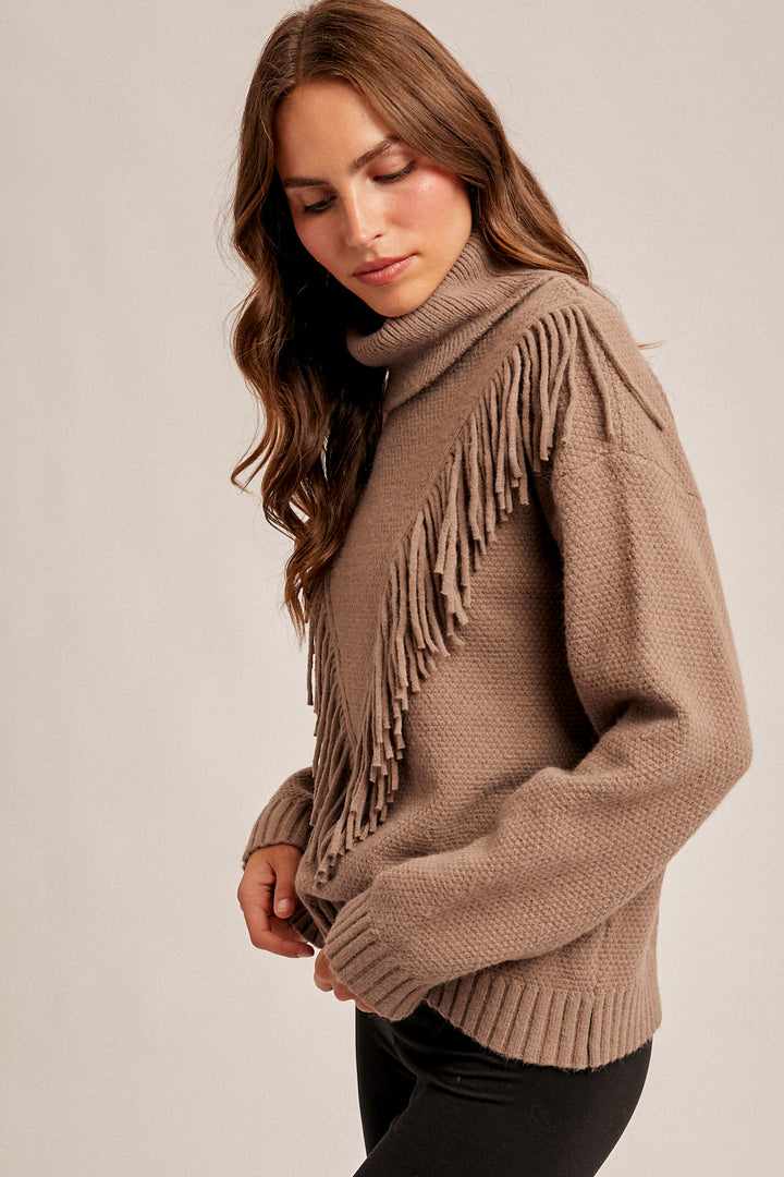 Fallon Fringe Sweater, Final Sale