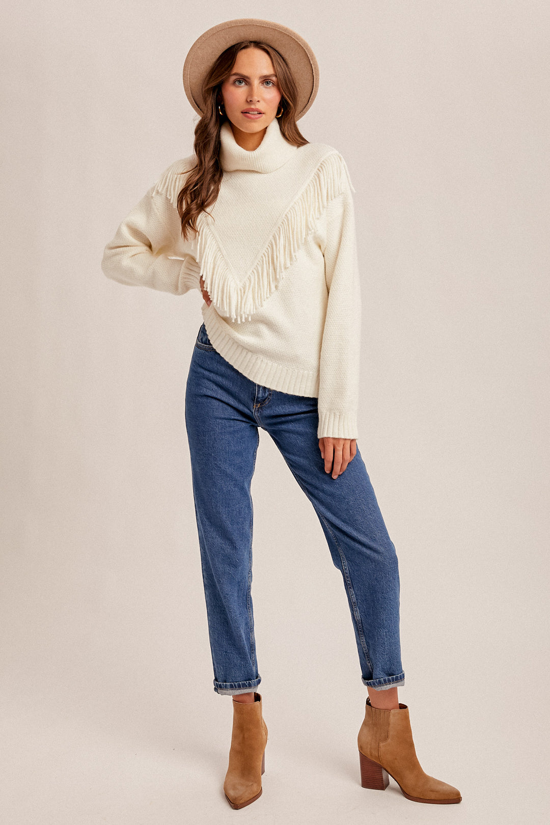 Fallon Fringe Sweater, Final Sale
