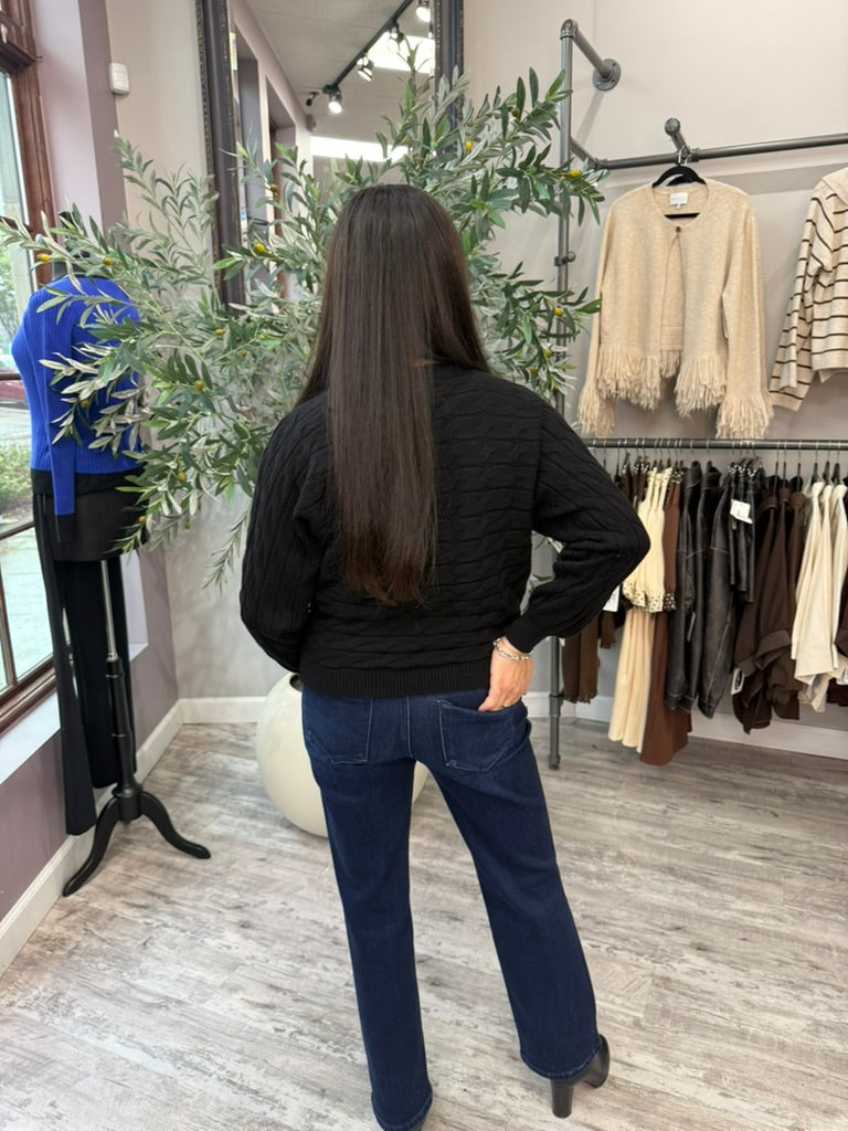 Cable Knit Dolman Sweater