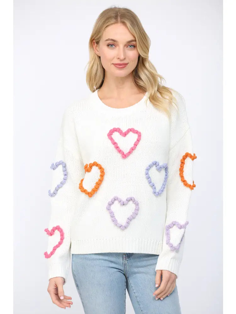 Braided Sweetheart Sweater