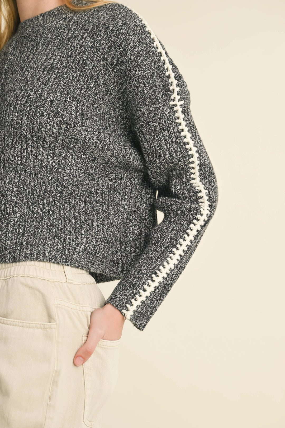 Harvest Stitch Sleeve Sweater