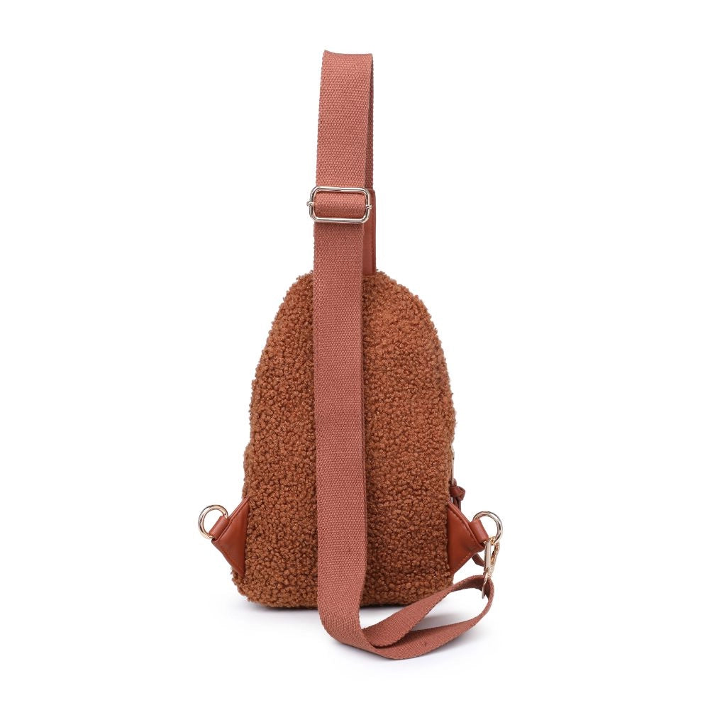 Kori Sherpa Sling Backpack, Tan