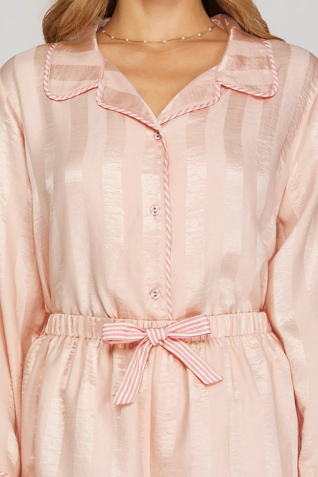 Satin Stripes Pajama Set