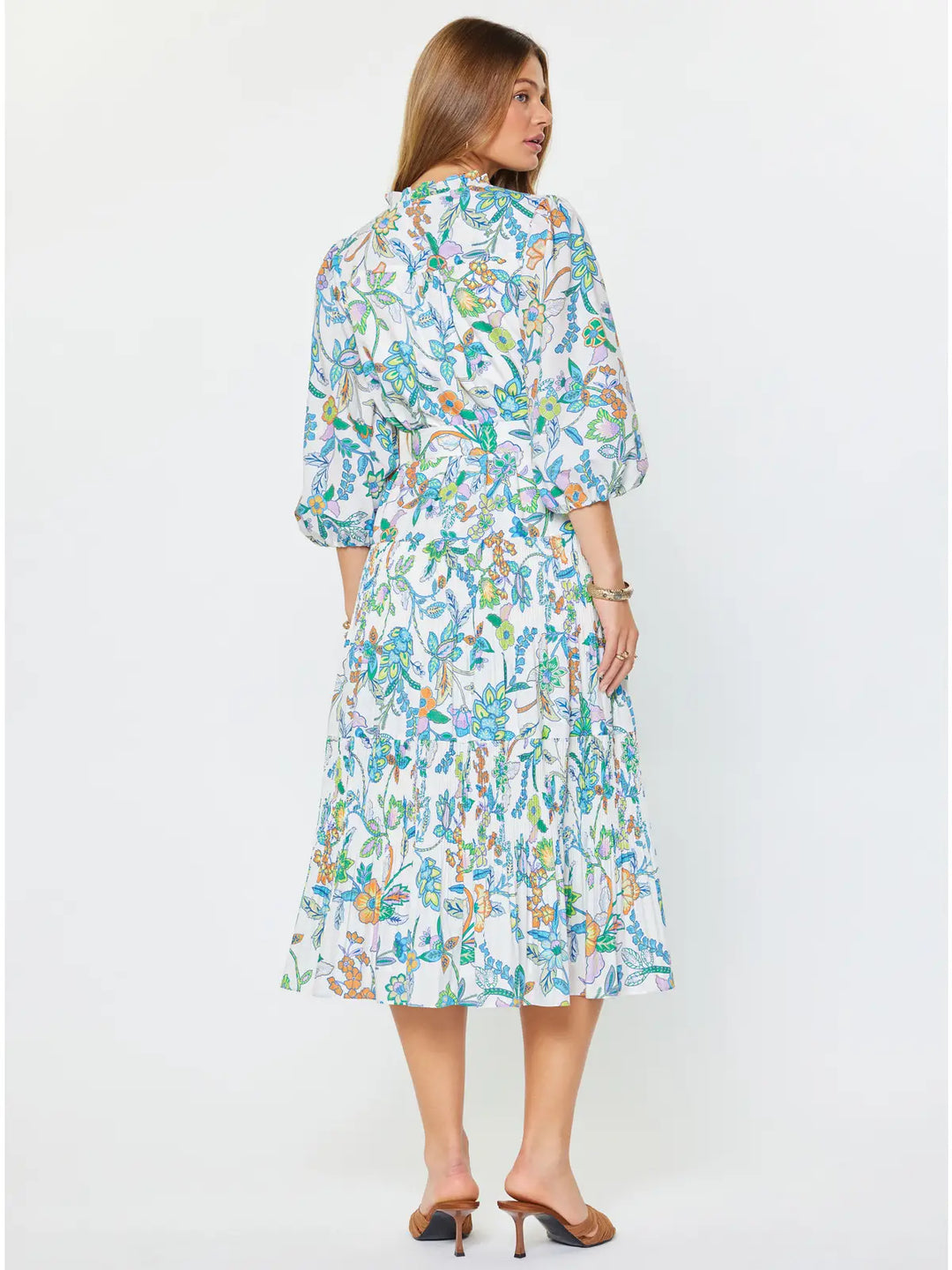 Paisley Garden Midi Dress