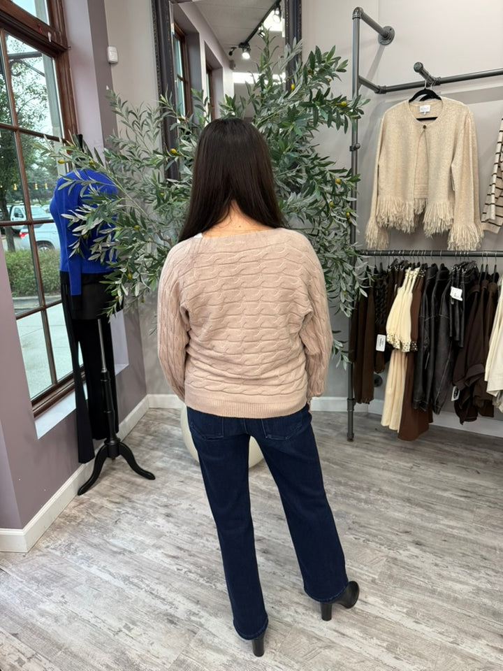 Cable Knit Dolman Sweater