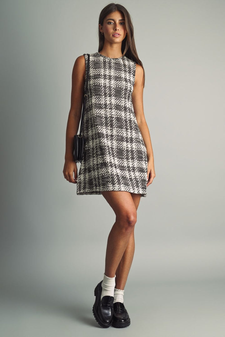 Snowfall Tweed Shift Dress