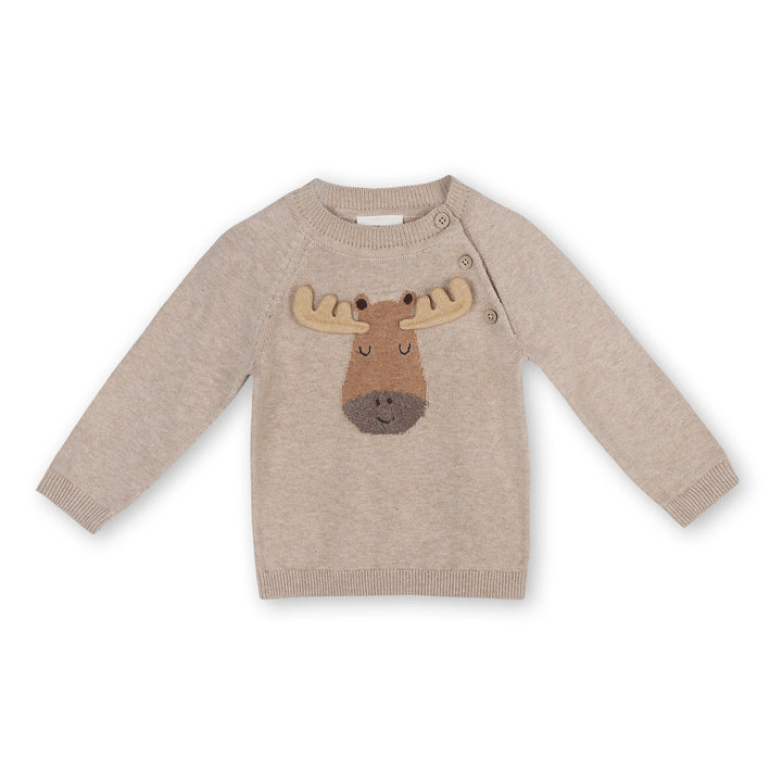 Moose Baby Sweater