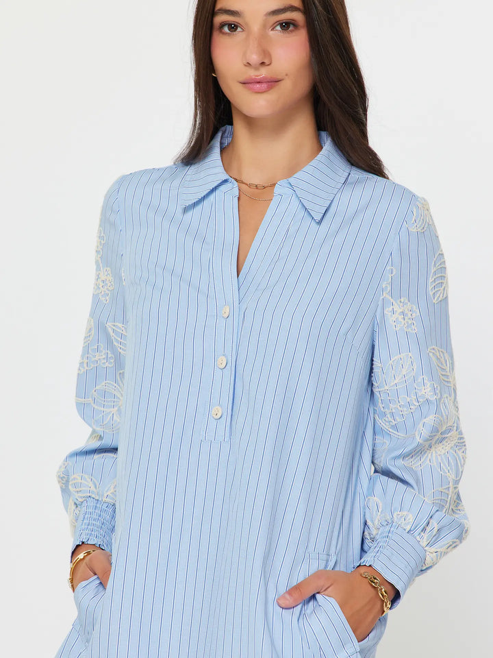 Fresh Air Floral Shirt Dress