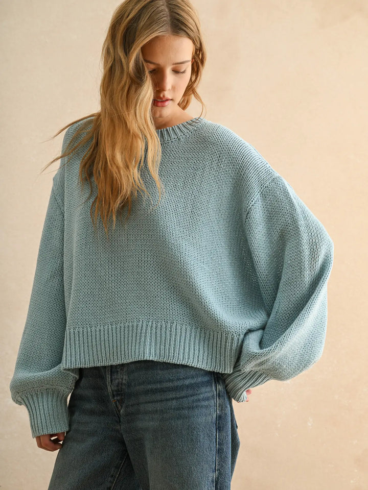 Hannah Balloon Sleeve Sweater