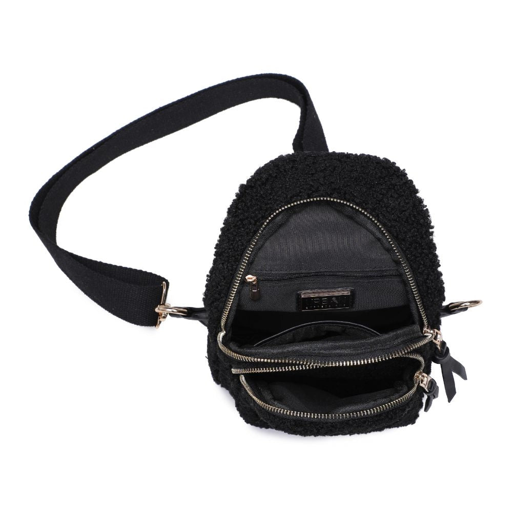 Kori Sherpa Sling Backpack, Black