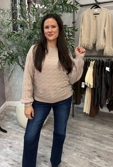 Cable Knit Dolman Sweater
