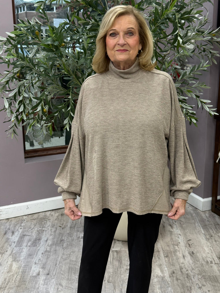 Leila Lantern Sleeve Sweater