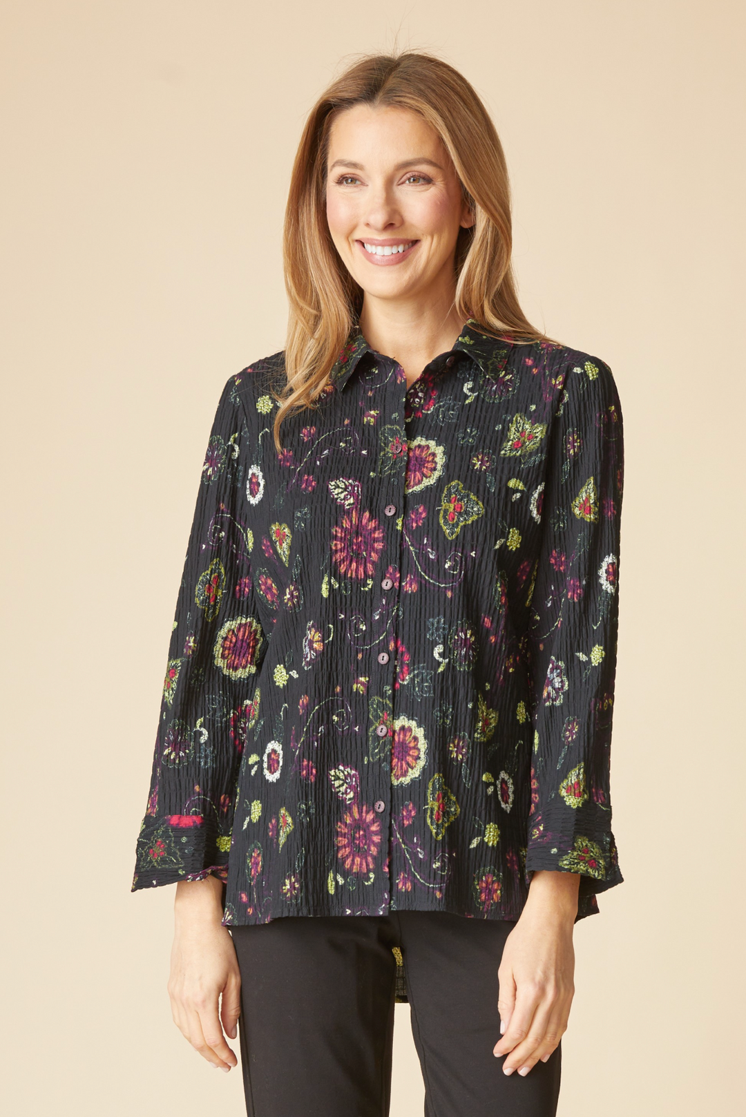 Floral Flounce Shirt