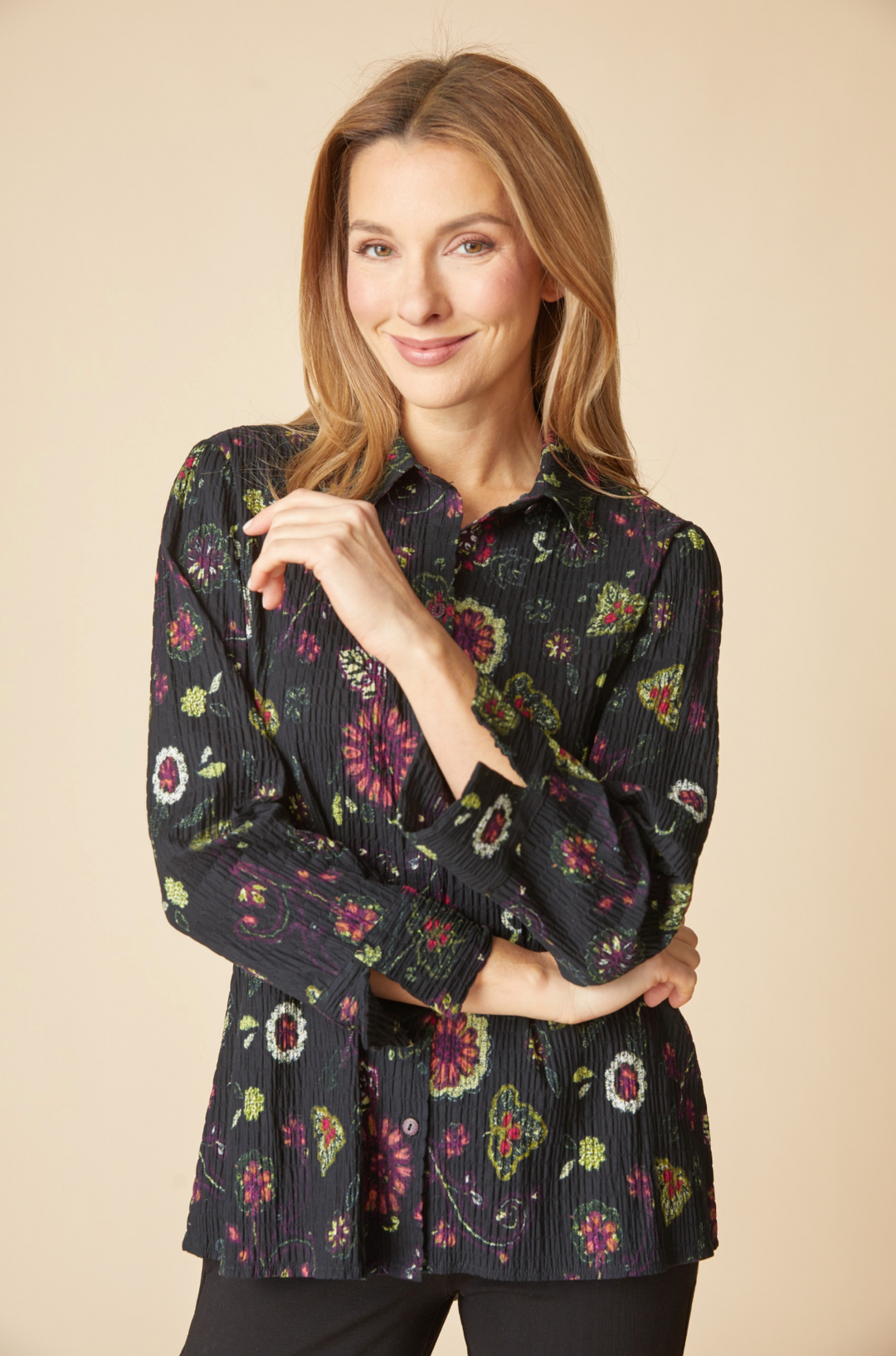 Floral Flounce Shirt