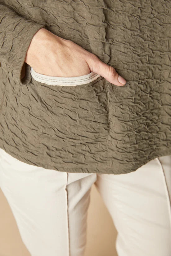 Metro Pullover in Umber - back view