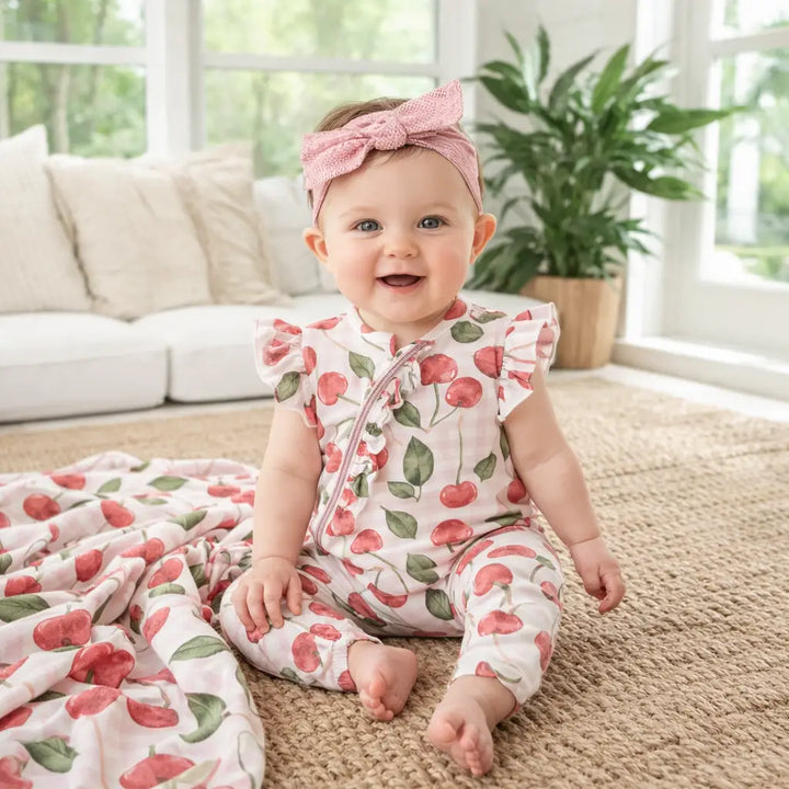 Cherry Picnic Romper