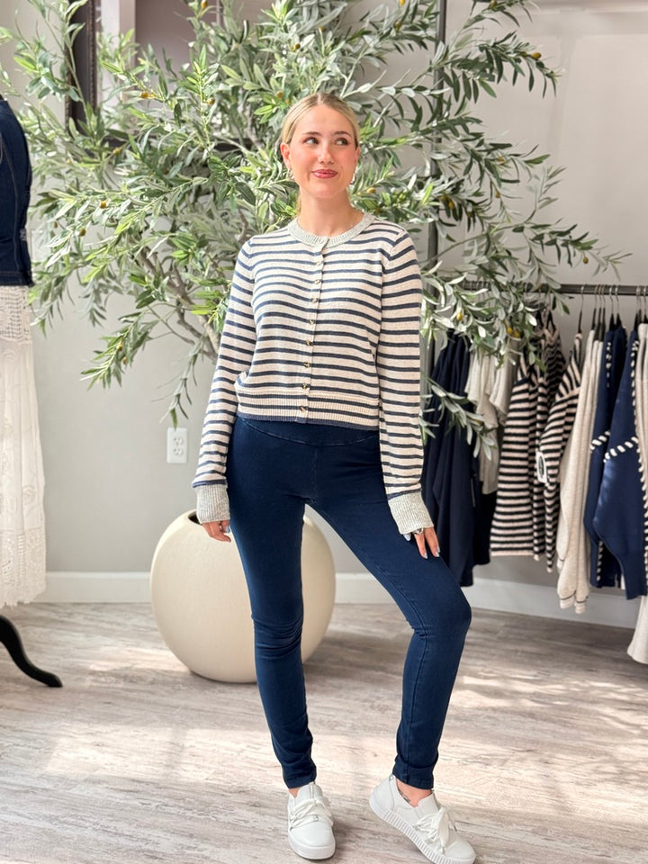 Harbor Stripe Cardigan