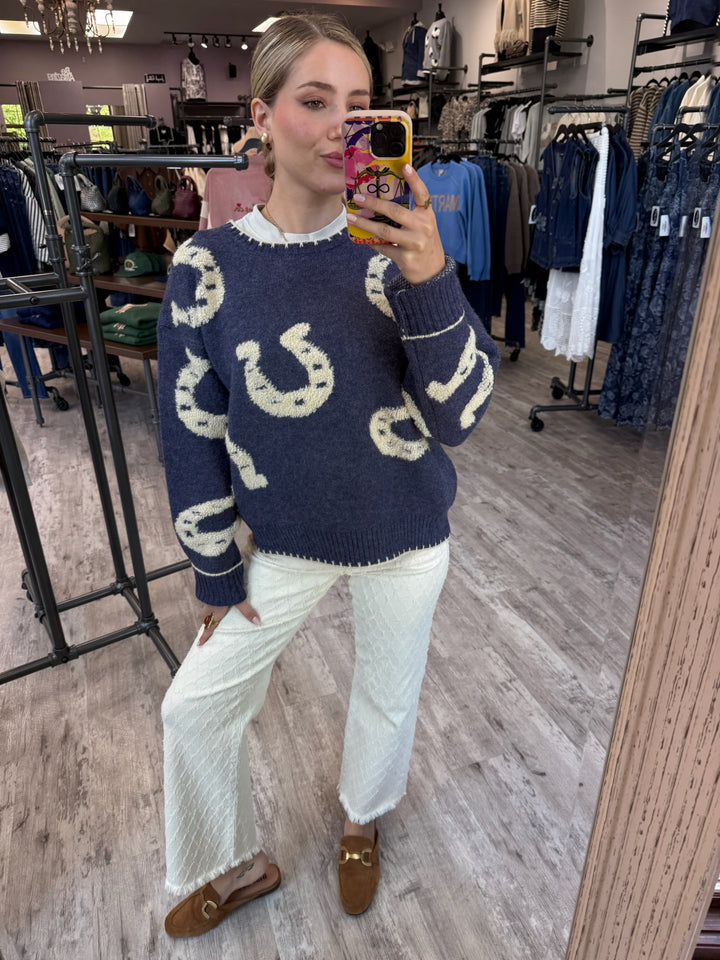 Lucky Horseshoe Sweater