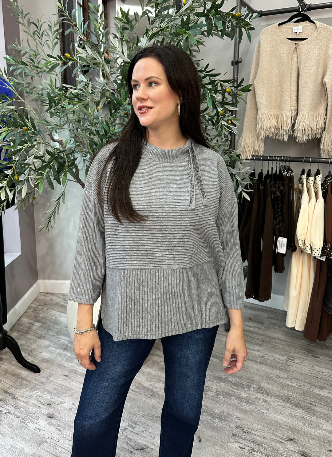A Little Sparkle 3/4 Sleeve Top