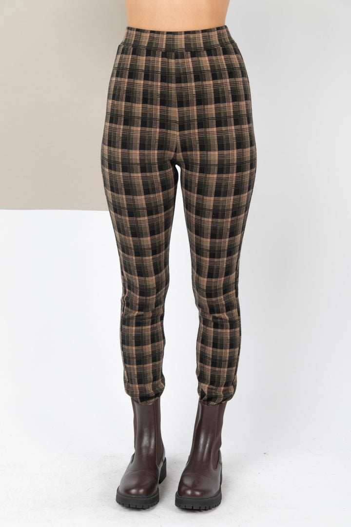 First Pick Plaid Legging, Tan