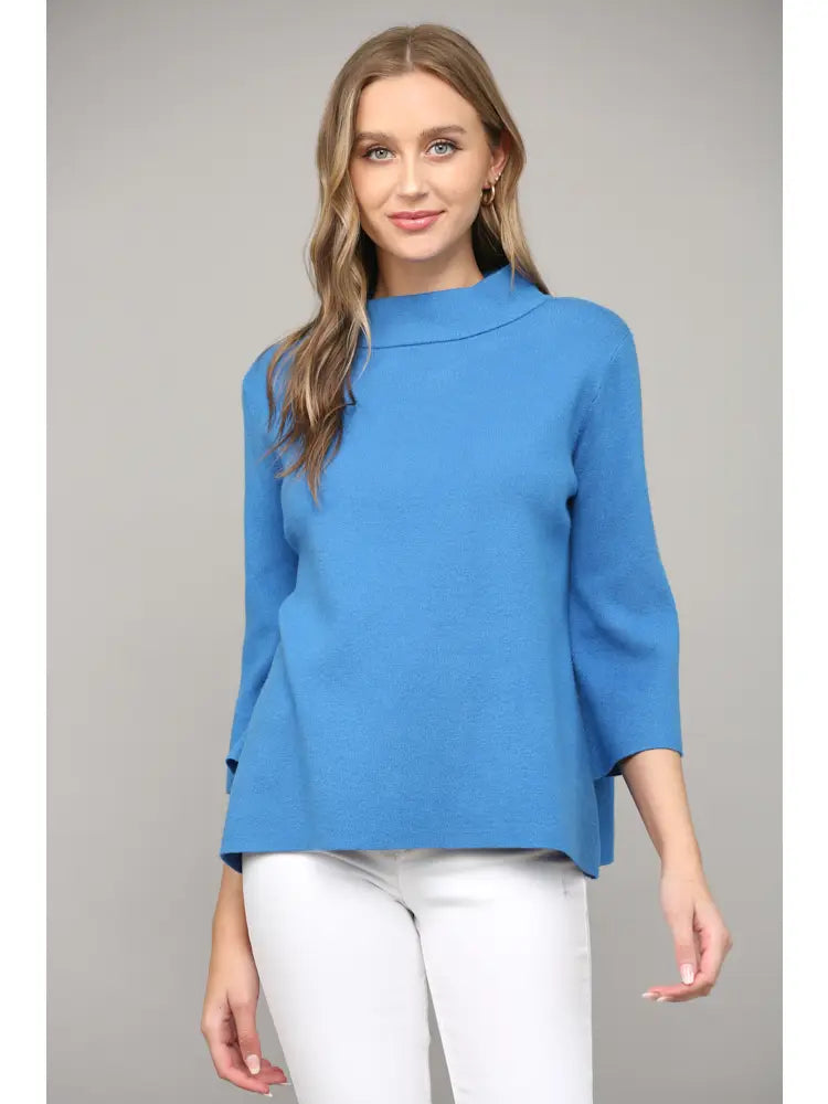 Signature Mock Neck Sweater