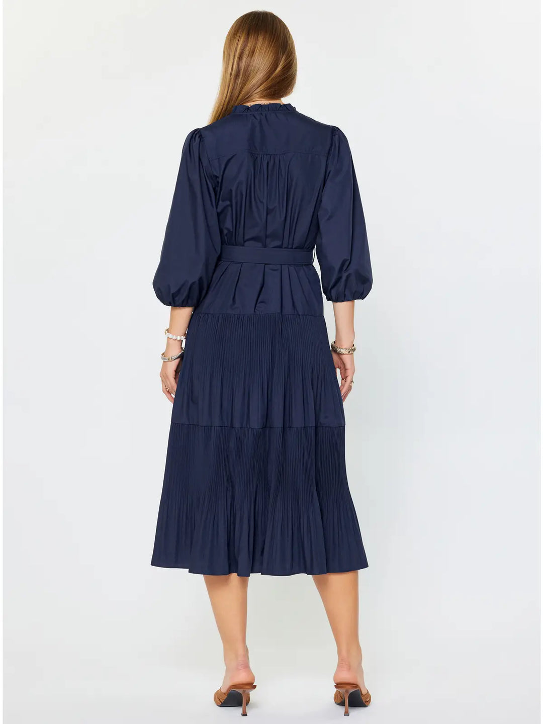 Polished Poplin Midi Dress