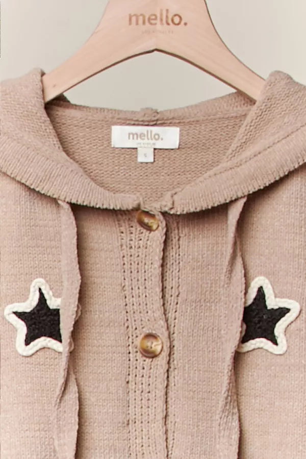 Sandy Stars Drawstring Hoodie, Final Sale