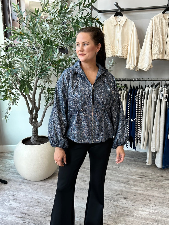 Silver Shimmer Denim Jacket
