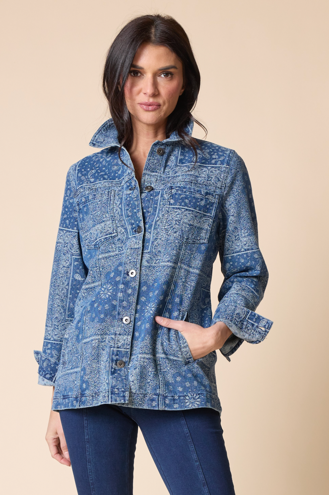 Paisley Denim Jacket