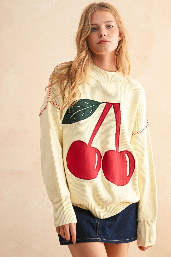 Cherry Lane Knit Sweater