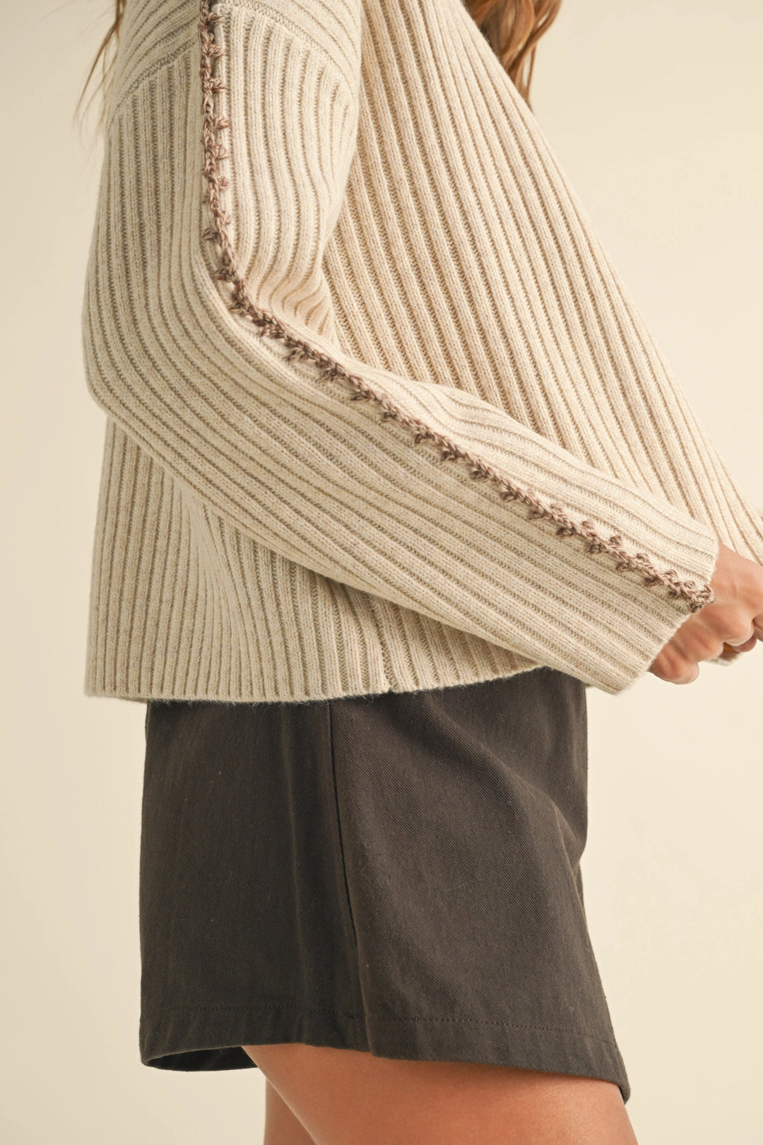 Harvest Stitch Sleeve Sweater