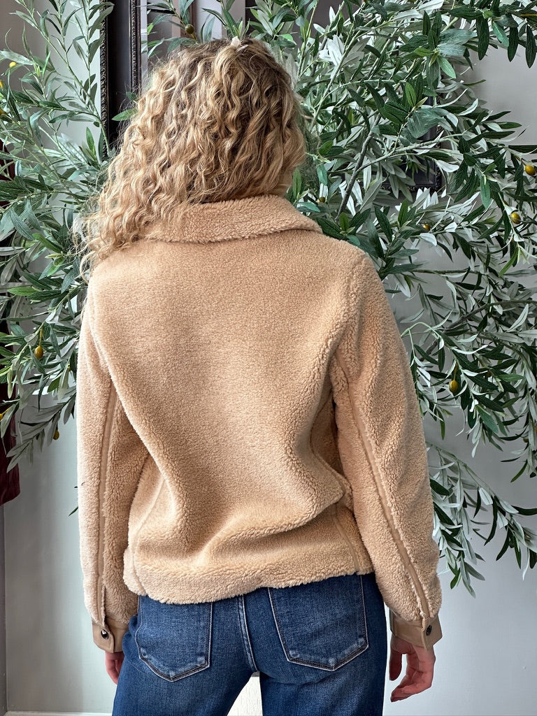Toasted Almond Sherpa Jacket