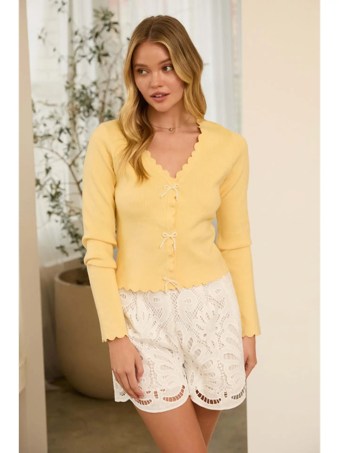 Buttercream Bow Cardigan