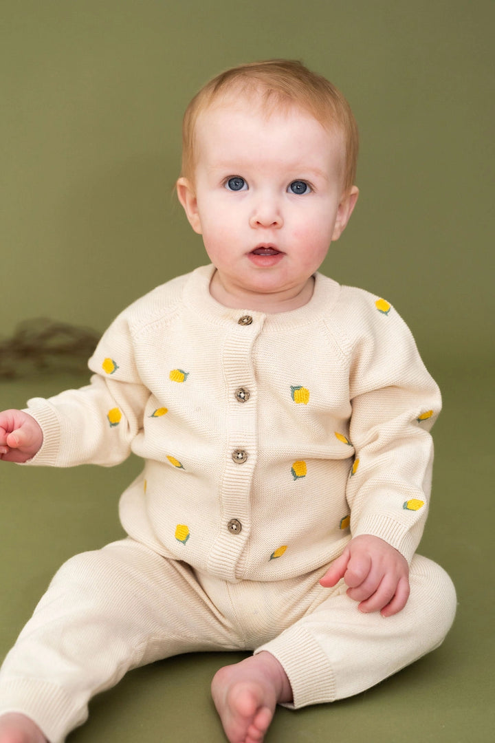 Lemon Baby Cardigan