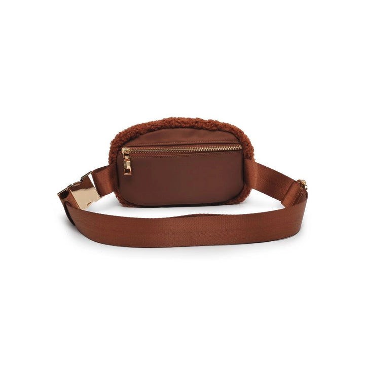 Santi Sherpa Belt Bag, Tan