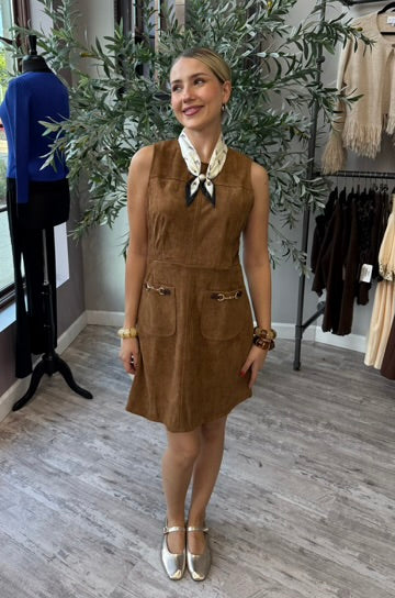 Hazel Suede Dress