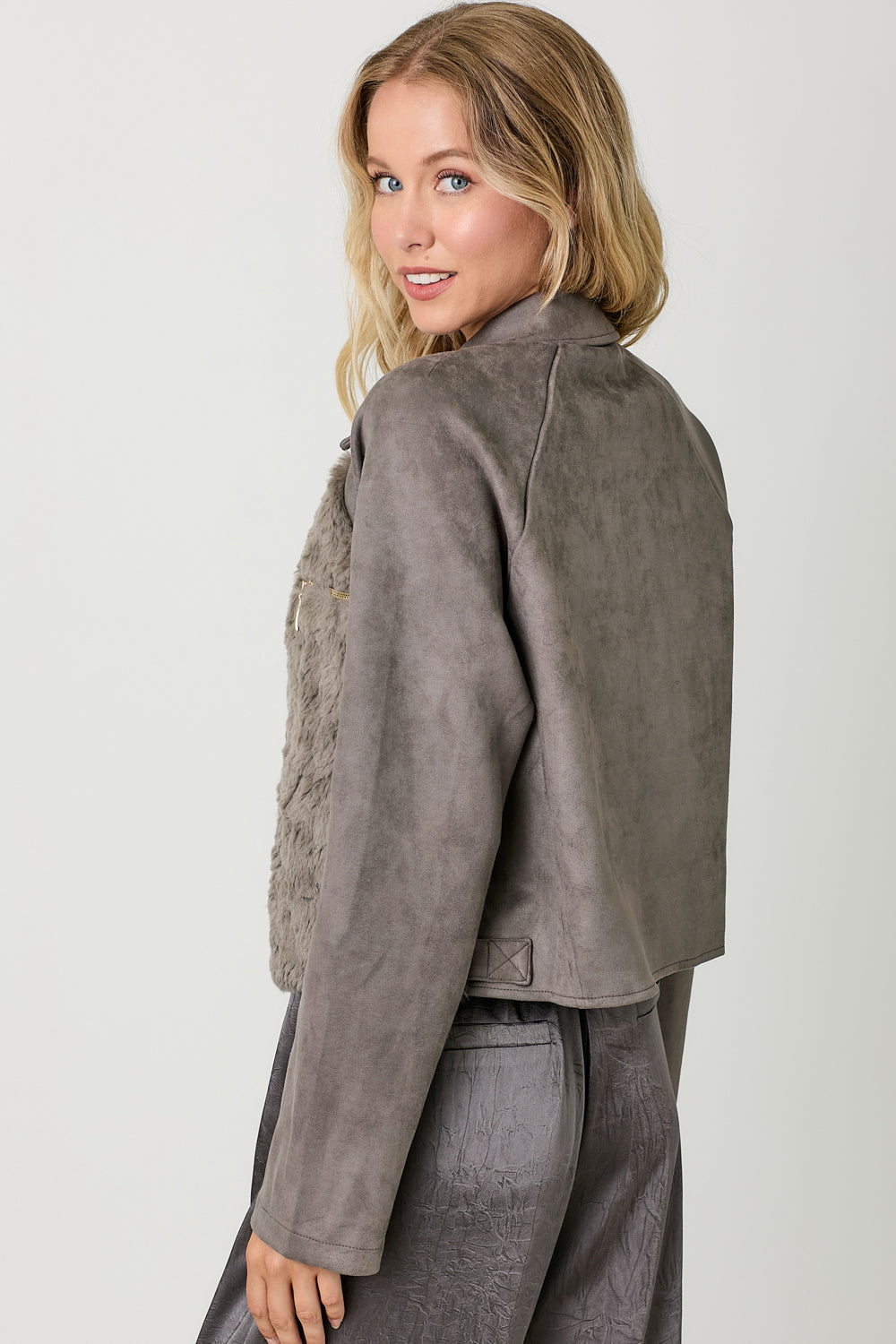 Katie Suede & Fur Jacket